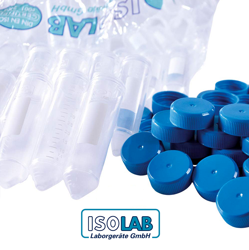 ISOLAB Vidalı Kapaklı Aspetik P.P Santrifüj Tüpü - 50 ml - 50 Adet - S.078.02.008