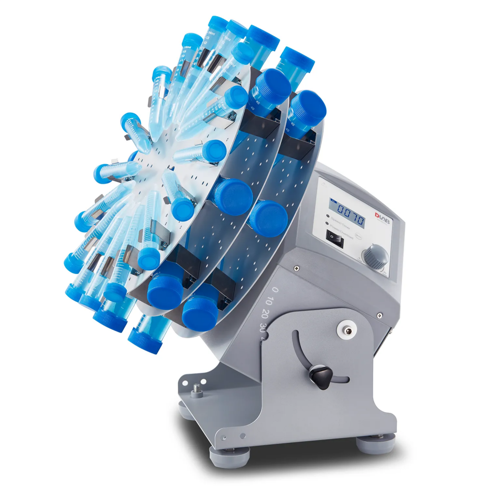 DLAB MX-RD-Pro LCD Dijital Tüp Rotatörü - 10...70 rpm / 0...90° Eğim Açısı