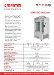 Nükleon NBB400 Bitki Büyütme Kabini -20... 60 °C / 400 L