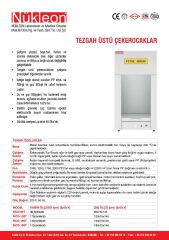 Nükleon NCO120T Tezgah Üstü Çeker Ocak