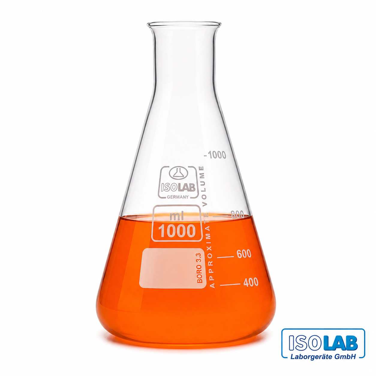 ISOLAB Cam Erlen - Orta Boyun - 300 ml