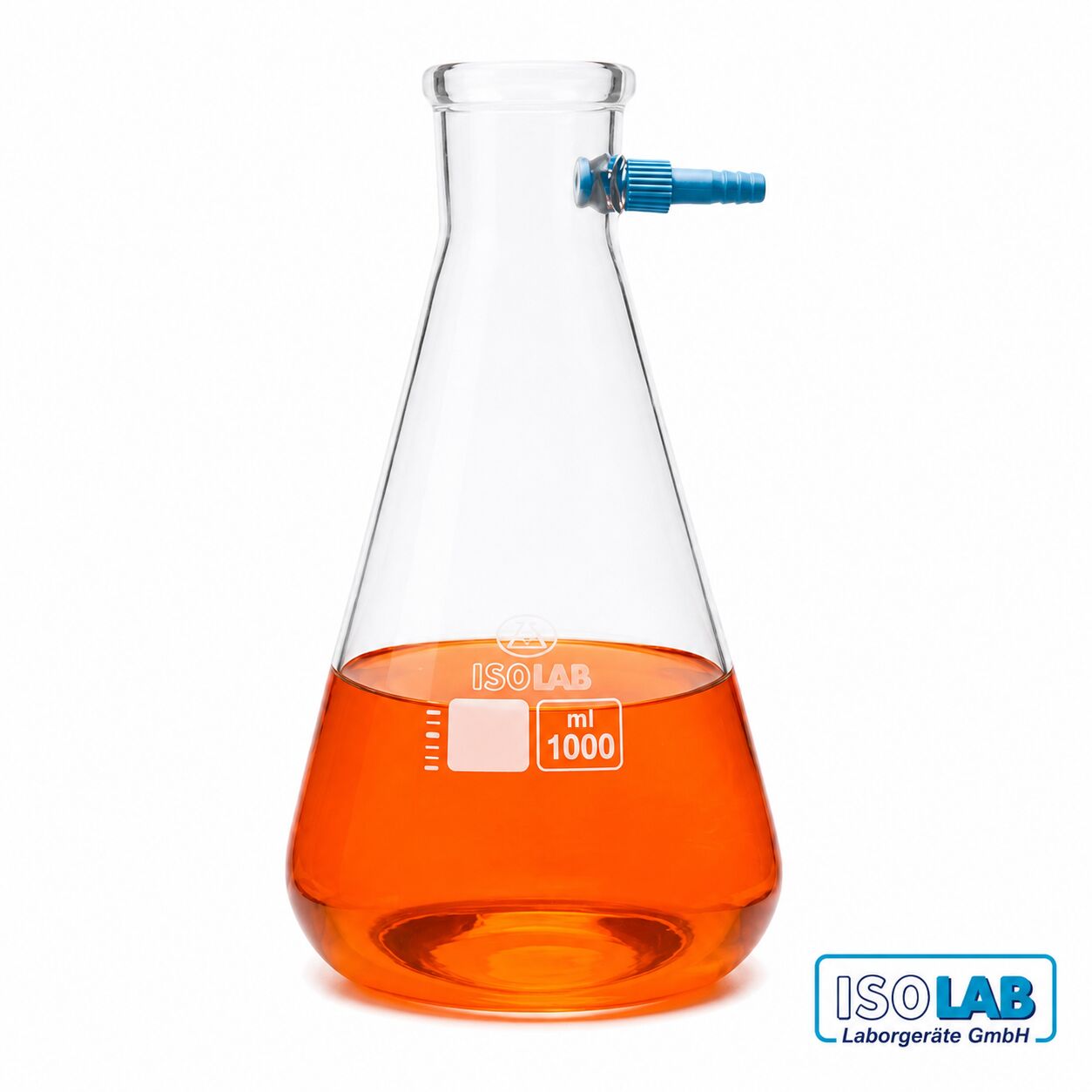 ISOLAB Cam Erlen - Nuçe - P.P Su Giriş Borulu - 100 ml