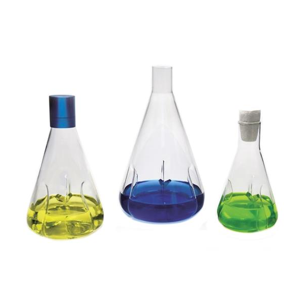ISOLAB Erlen - Cam - Girintili Tabanlı - Kapaksız - 250 ml - S.027.06.250