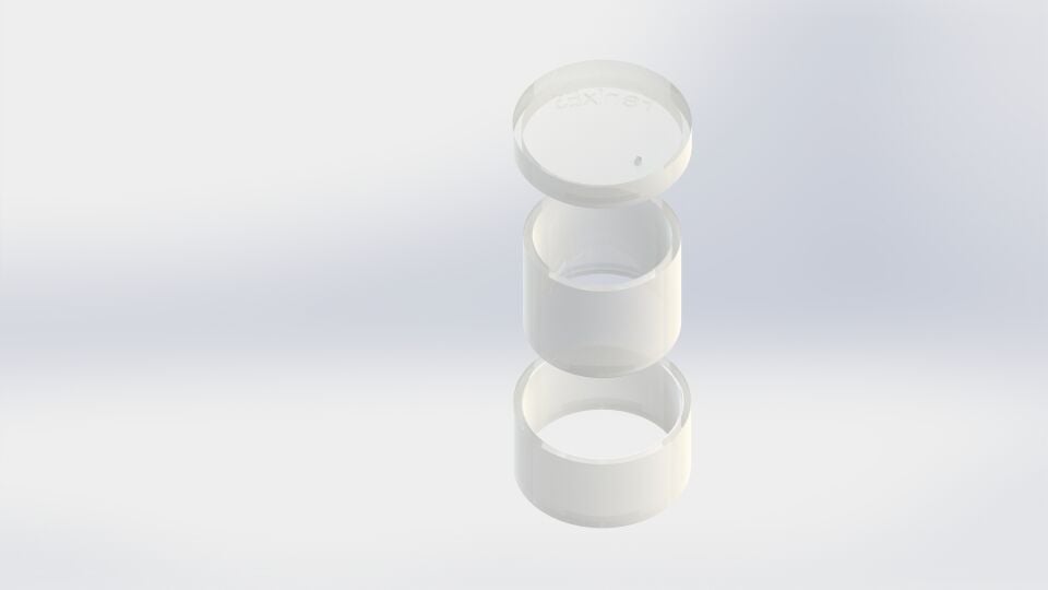 Fenix F1204 XRF Numune Kabı Bruker-Rigaku Uyumlu, 30.75mm Dış Çap X 22.50mm Yükseklik, 100/Pkg