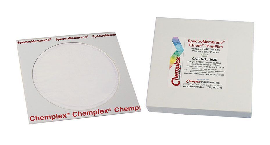 Chemplex XRF Film 3026 Etnom® 3.0μm 3.0'' SpMem 100/pk