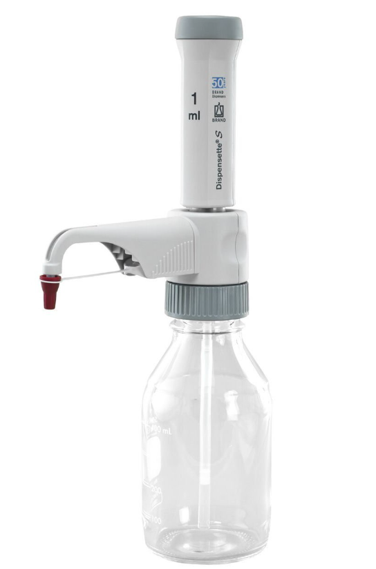 BRAND  4600210 - Sabit Hacimli Şişe Üstü Dispenser (Dispensette  FIX Type, 1 ml)