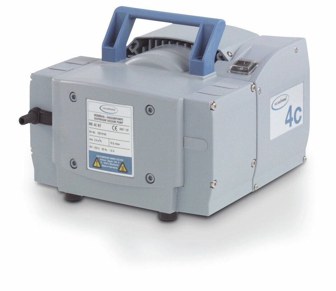 Vacuubrand ME 4C NT Kimyasallara Dayanıklı Diyafram Pompa