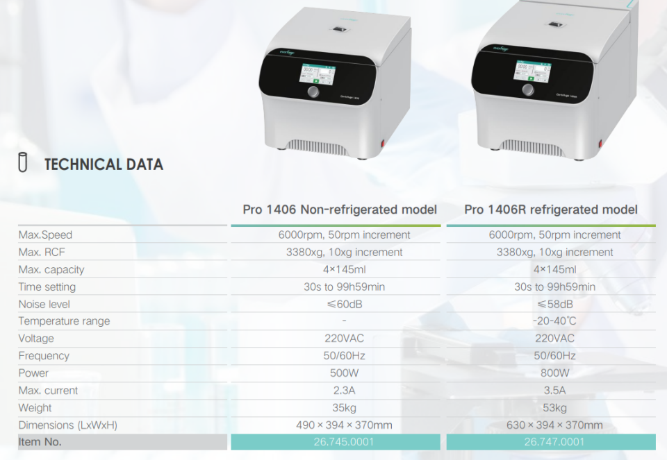Everfuge Pro 1406 Düşük Hızlı Santrifüj (6000 Rpm)
