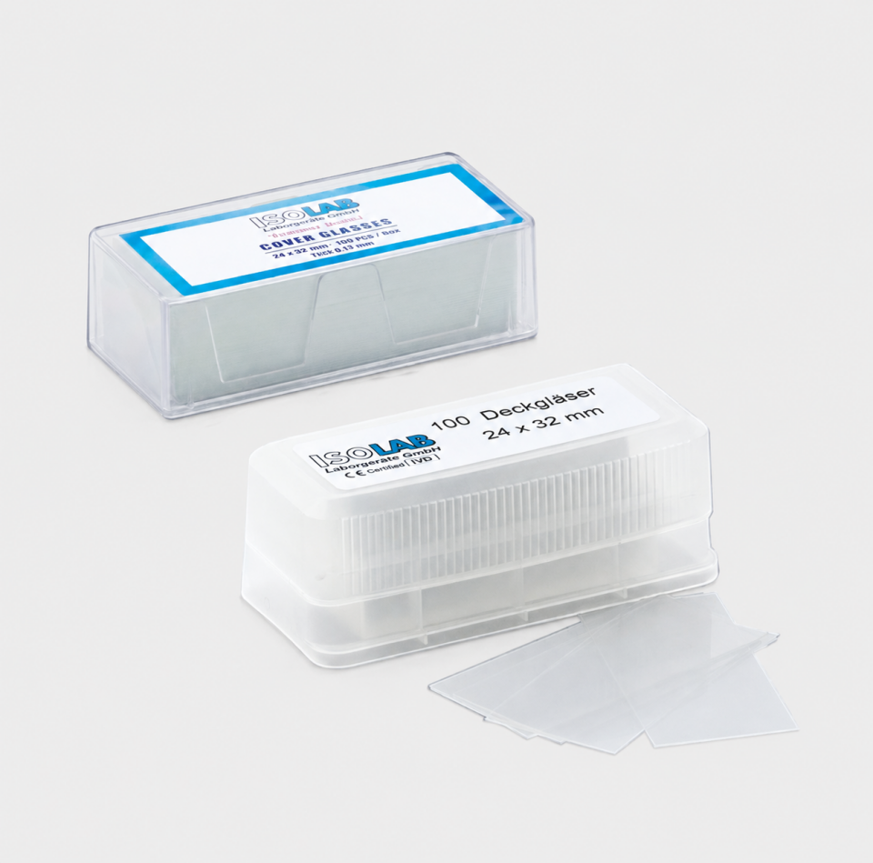 ISOLAB Cam Lamel 24 x 32 mm Süper Kalite 100 Adet/Kutu