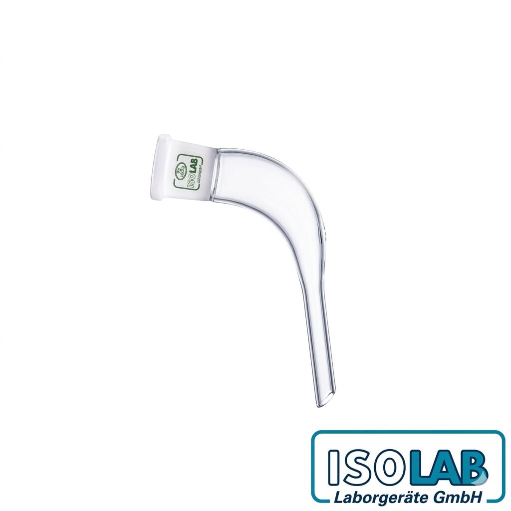 ISOLAB Destilasyon Aktarım Adaptörü – Eğimli – Dişi Şilif NS 14/23 – 65 mm