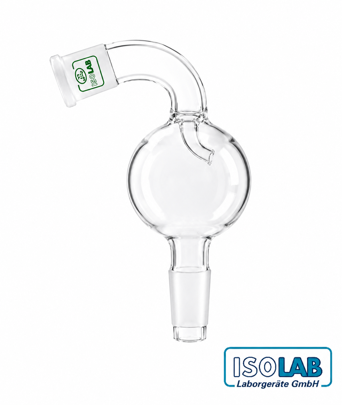 ISOLAB Eğimli Sıçratma Tutucu – Dişi Şilif NS 14/23 – Erkek Şilif NS 14/23