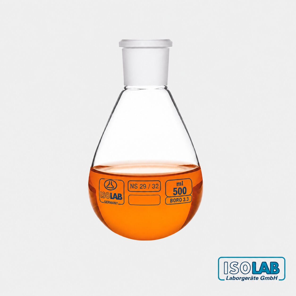 ISOLAB Buharlaştırma Balonu 500 ml – Cam – NS 29/32