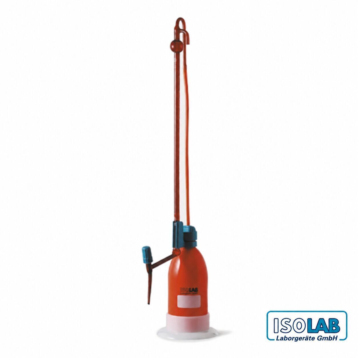 ISOLAB Schilling Büret Amber - 50 mL - Beyaz Skalalı