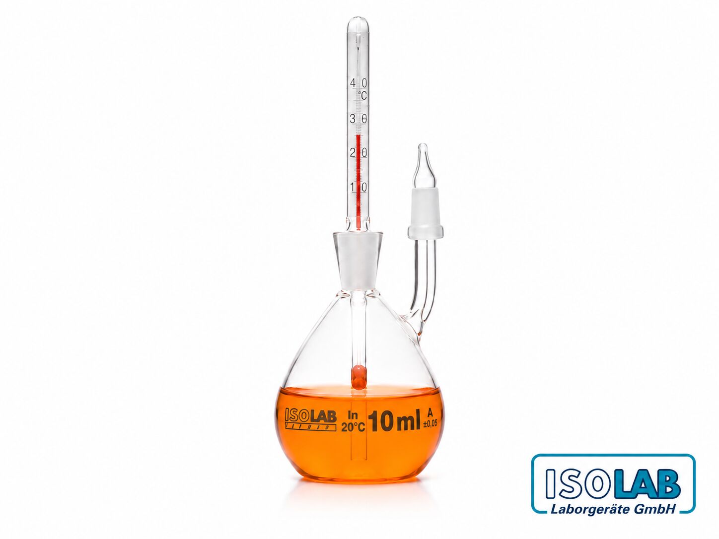 ISOLAB Kalibreli Termometreli Piknometre 10 mL