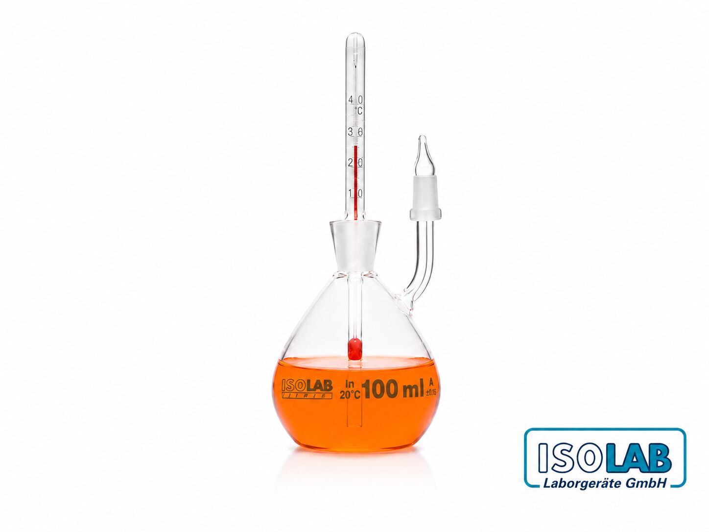 ISOLAB Kalibreli Termometreli Piknometre 100 mL