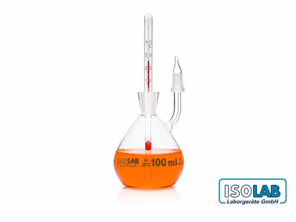 ISOLAB Kalibreli Termometreli Piknometre 100 mL
