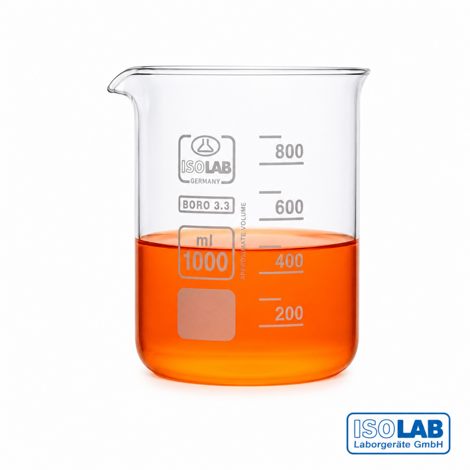 ISOLAB Cam Beher Kısa Form 100 ml