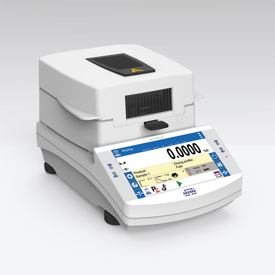 RADWAG MA 110.X7.IC.A.WH Nem Tayin Cihazı (110g, 0.001g, 250°C, Halojen)