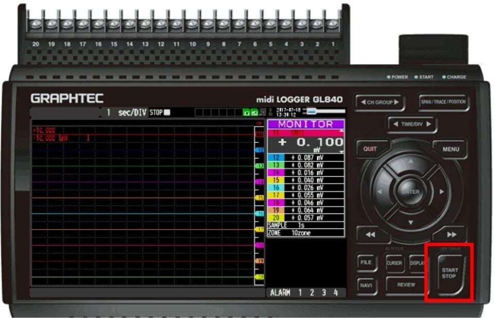 GRAPHTEC GL840 20 Kanallı Veri Kayıt Cihazı