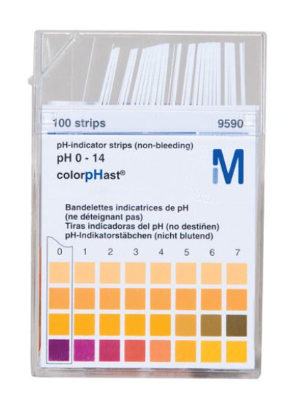 Merck 109535 pH Kağıdı pH 0-14 Universal indicator McolorpHast™ (100 Adet/Kutu)