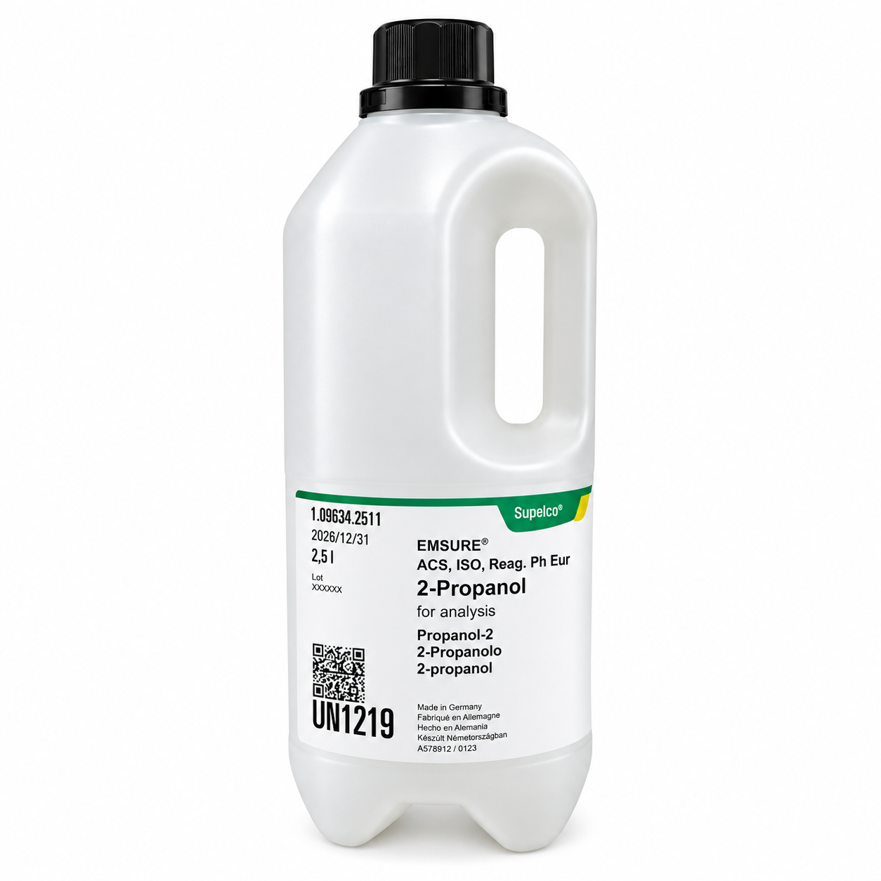 Merck 109634 2-Propanol for Analysis EMSURE® ACS, ISO, Reag. Ph Eur (İzo-Propil Alkol) 2.5 L