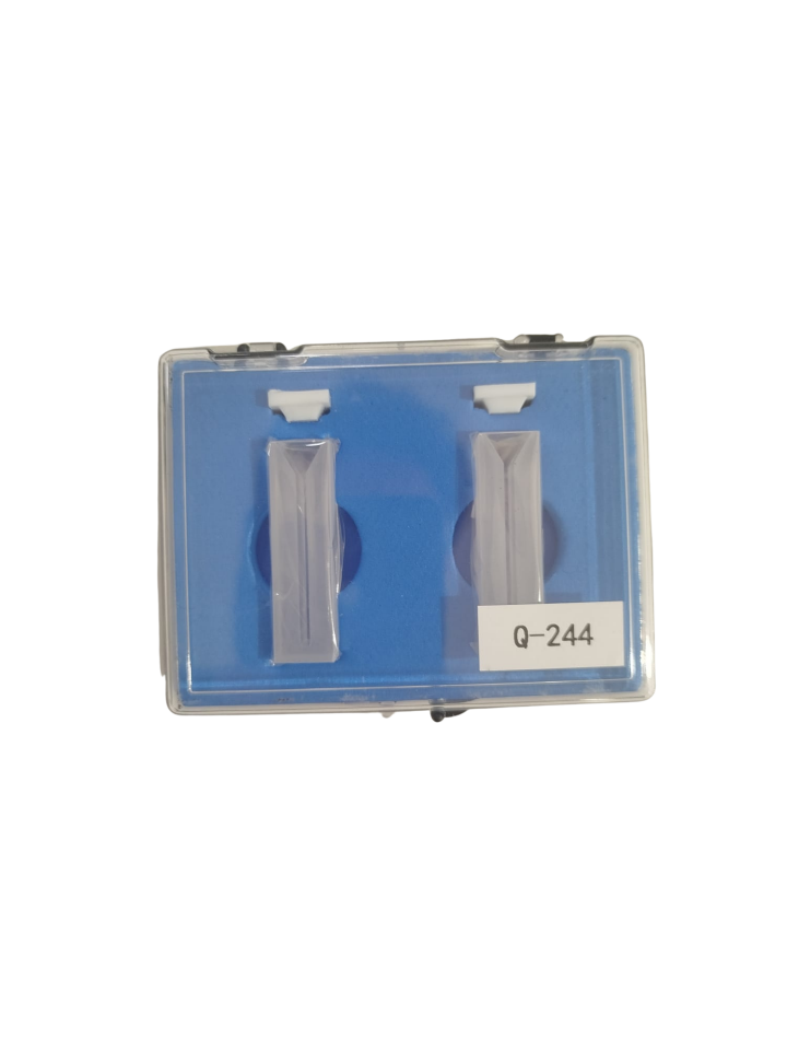Quartz 0.7ml Mikro Spektrofotometre Küveti (Q244) 2 Adet/Paket