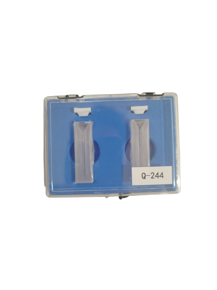 Quartz 0.7ml Mikro Spektrofotometre Küveti (Q244) 2 Adet/Paket
