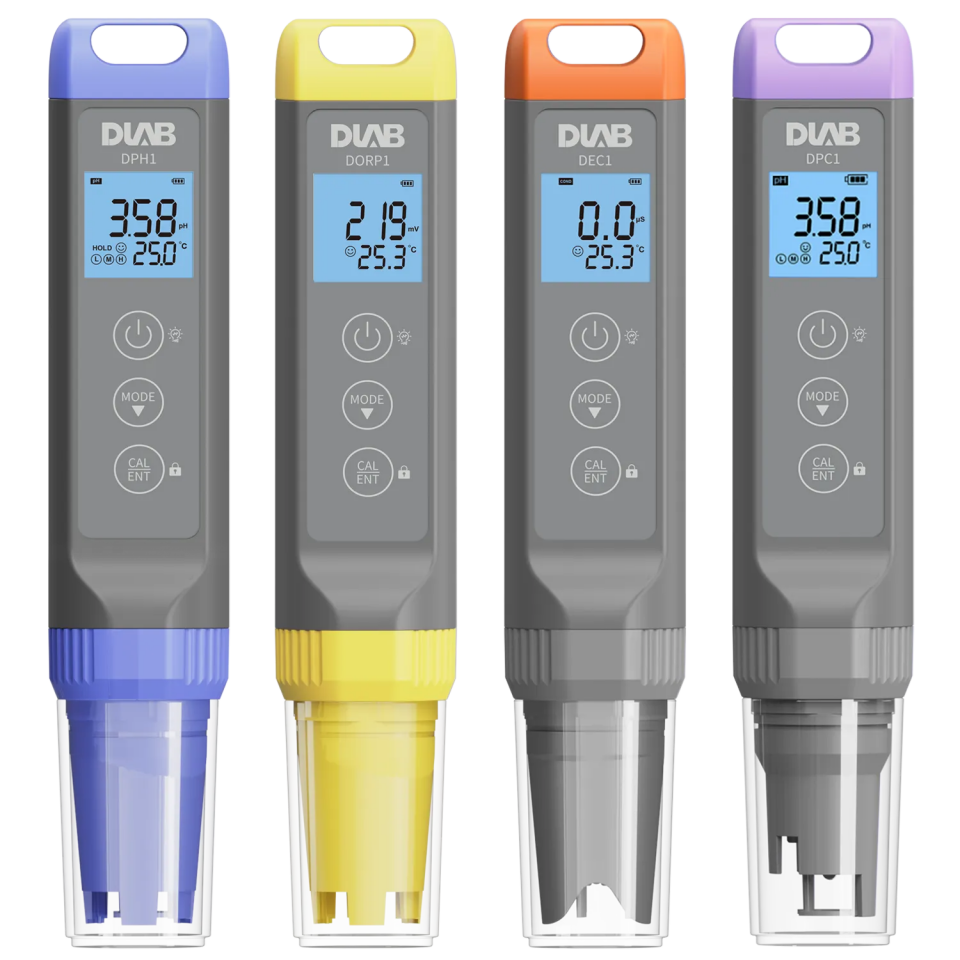 DLAB DPC1+ pH ORP İletkenlik TDS Direnç Tuzluluk ve Sıcaklık Ölçer (Bluetooth) -2.00...16.00 pH / -1000.0...+1000.0 mV / 0...19.99 mS/cm / 0...10.0 g/L / 50 Ω·cm...20 MΩ·cm / 0...10 ppt / 0...60 °C