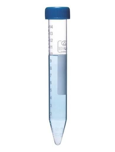 ISOLAB Tüp Santrifüj P.P Non Steril Vidalı Kapaklı 15 ml / 50 Adet