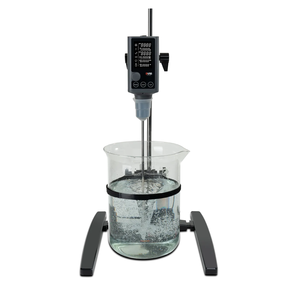 DLAB OS-T40-Plus / OS-T60-Plus LCD Dijital Zaman Ayarlı Üstten Tahrikli Karıştırıcı - 50...2200 rpm / 30 L / 40 N·cm