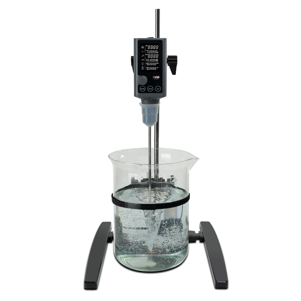 DLAB OS-T40-Plus / OS-T60-Plus LCD Dijital Zaman Ayarlı Üstten Tahrikli Karıştırıcı - 50...2200 rpm / 30 L / 40 N·cm
