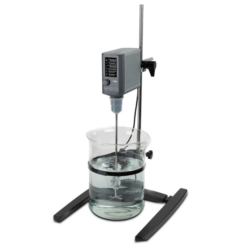 DLAB OS-T40-Plus / OS-T60-Plus LCD Dijital Zaman Ayarlı Üstten Tahrikli Karıştırıcı - 50...2200 rpm / 30 L / 40 N·cm