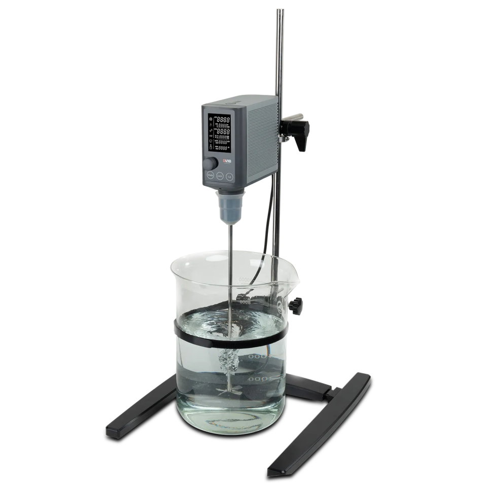 DLAB OS-T40-Plus / OS-T60-Plus LCD Dijital Zaman Ayarlı Üstten Tahrikli Karıştırıcı - 50...2200 rpm / 30 L / 40 N·cm