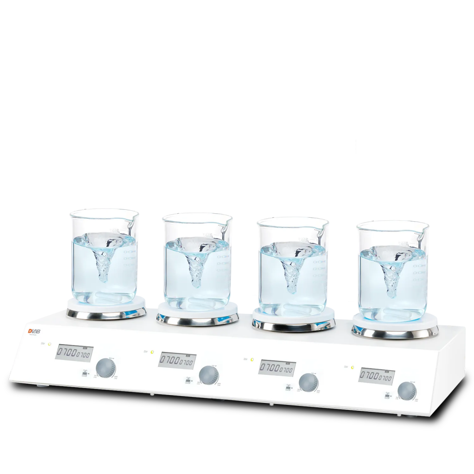 DLAB MS-M-S4 4 Bölmeli Dijital Manyetik Karıştırıcı LCD 200-1500 rpm / 4 × 3 L