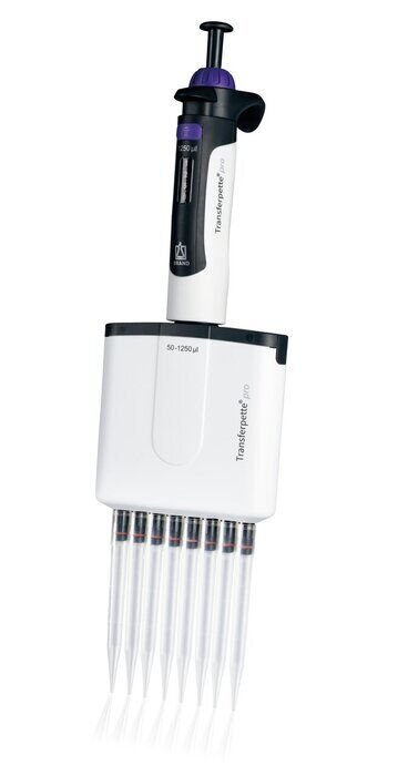 Brand 706916 Multi-Channel Mikropipet  (Digital ayarlı 8'li 50-1250 ul Uç Kutusu,Racklı Uç,Askı ve Numune Kabı ile Birlikte)