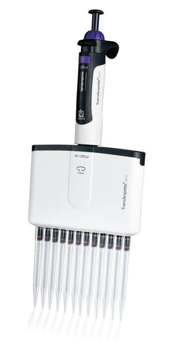 Brand 706936 Multi-Channel Mikropipet (Digital ayarlı 12'li 50-1250 ul Uç Kutusu,Racklı Uç,Askı ve Numune Kabı ile Birlikte)