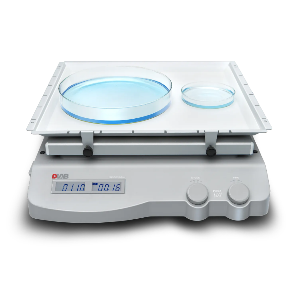 DLAB SK-O330-Pro LCD Dijital Büyük Platformlu Orbital Çalkalayıcı - 100...500 rpm / 7,5 kg / 320 × 320 mm