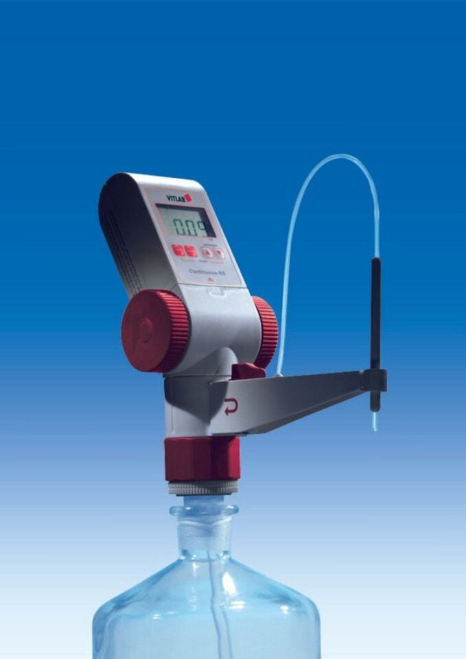 VITLAB® Şişe Üstü Dijital Büret, Titrette, RS, 50 ml