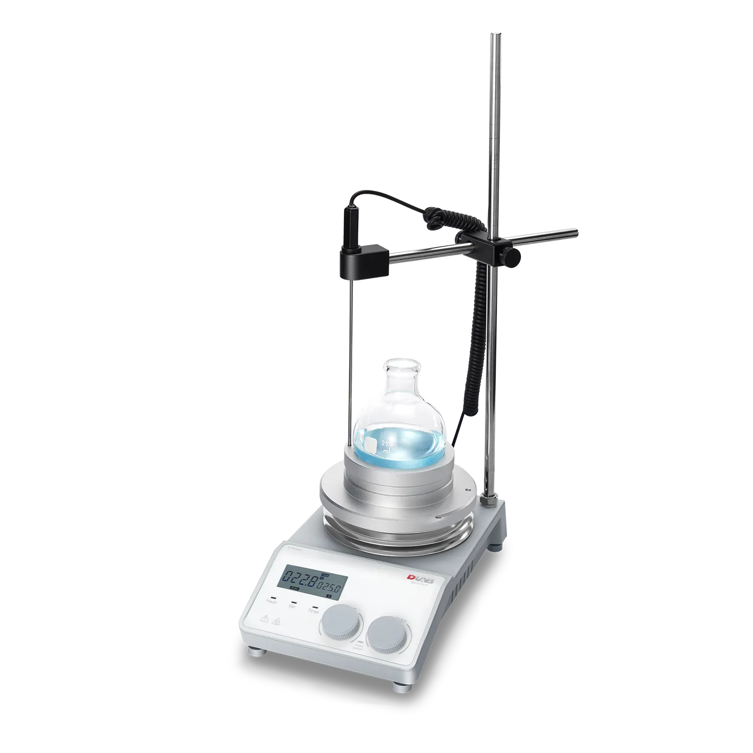 DLAB MS-H-ProM LCD Dijital Güçlendirilmiş Isıtıcılı Manyetik Karıştırıcı - 100...1500 rpm / 20 L / 340 °C