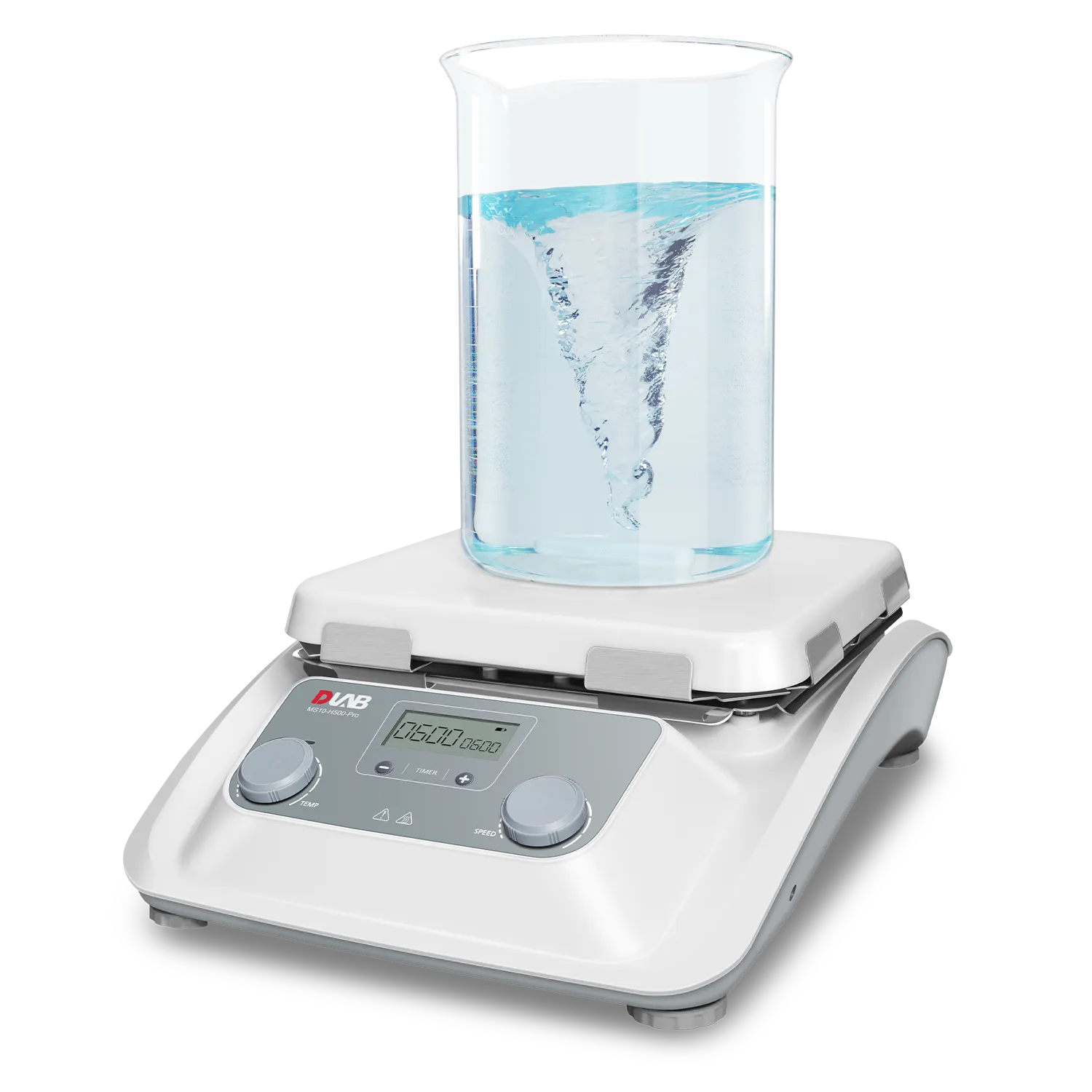 DLAB MS10-H500-Pro LCD Dijital Isıtıcılı Manyetik Karıştırıcı - 100...1500 rpm / 30 L / 500 °C / 10 İnç Cam Seramik Plaka