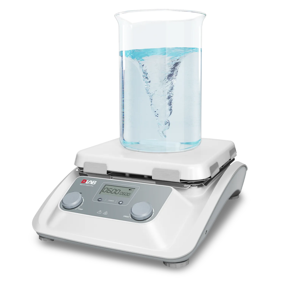 DLAB MS10-H500-Pro LCD Dijital Isıtıcılı Manyetik Karıştırıcı - 100...1500 rpm / 30 L / 500 °C / 10 İnç Cam Seramik Plaka