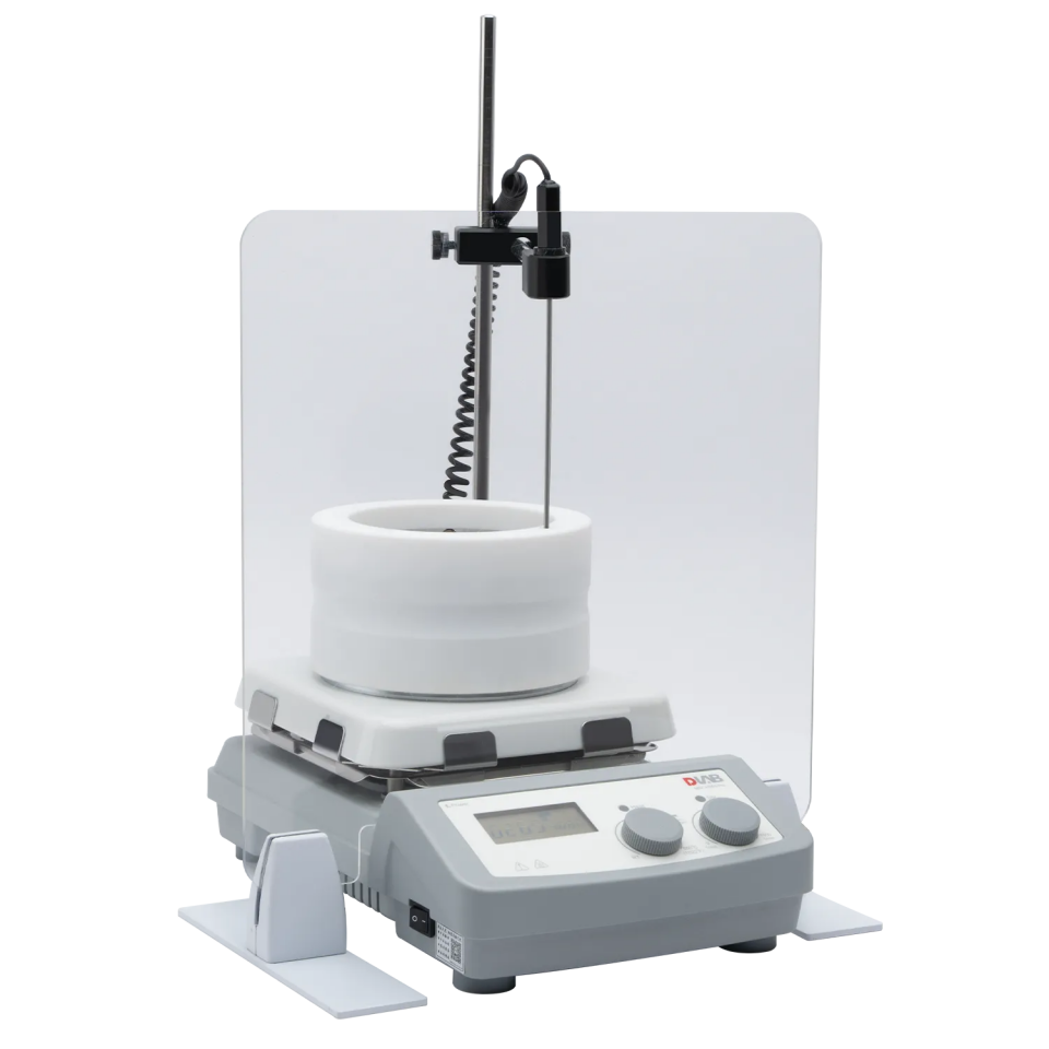 DLAB MS7-H550-Pro LCD Isıtıcılı Manyetik Karıştırıcı - 100...1500 rpm / 20 L / 550 °C / 7 İnç Cam Seramik Plaka