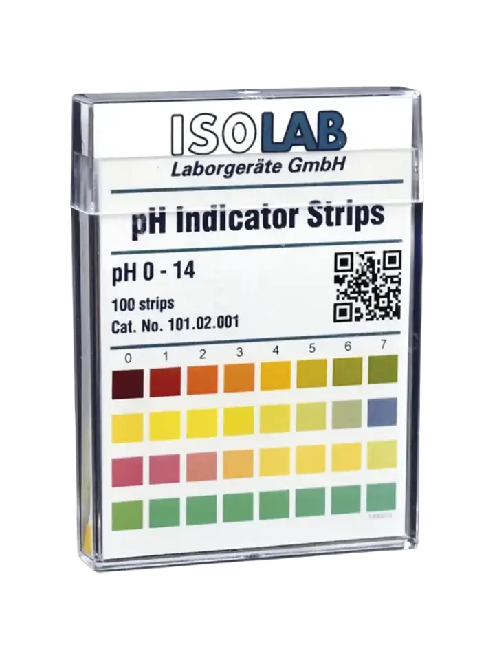ISOLAB 101.02.001 pH İndikatör Çubukları - 0,0...14,0 pH - 100 Adet