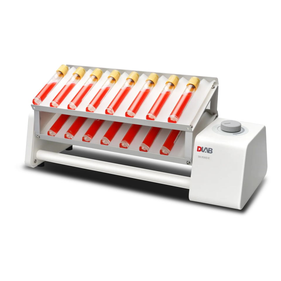 DLAB SK-R30D-E Rocking Rotator (Sallantılı Tüp Rotatörü), Çift Katlı Uzun Platformlu - 0...30 rpm / 40° Eğim Açısı / 1 kg
