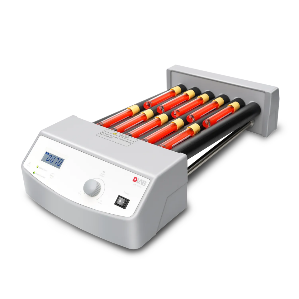 DLAB MX-T6-Pro LCD Dijital Rulo Tüp Karıştırıcı - 10...70 rpm / 6 Rulo / 4 kg